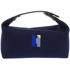 Hermes Bride a Brac PM Black Pavillon 04 Cotton Marine Navy Handbag