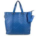 Louis Vuitton Shoulder Bag Tadao PM Damier Infini Leather Blue