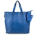Louis Vuitton Shoulder Bag Tadao PM Damier Infini Leather Blue