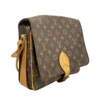 Louis Vuitton Shoulder Bag Monogram Cartouchiere GM Brown — view 2
