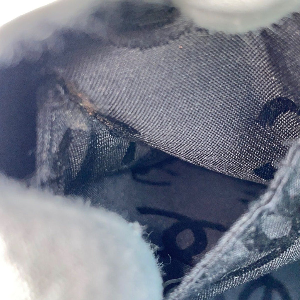 Chanel Quilted Suede Hand Bag Turnlock Black — view 8