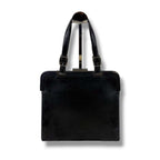 Prada Purse Top Handle Handbag Leather Black Nero — view 2