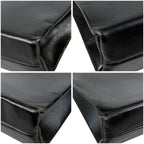 Prada Purse Top Handle Handbag Leather Black Nero — view 6