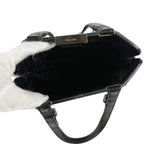 Prada Purse Top Handle Handbag Leather Black Nero — view 8
