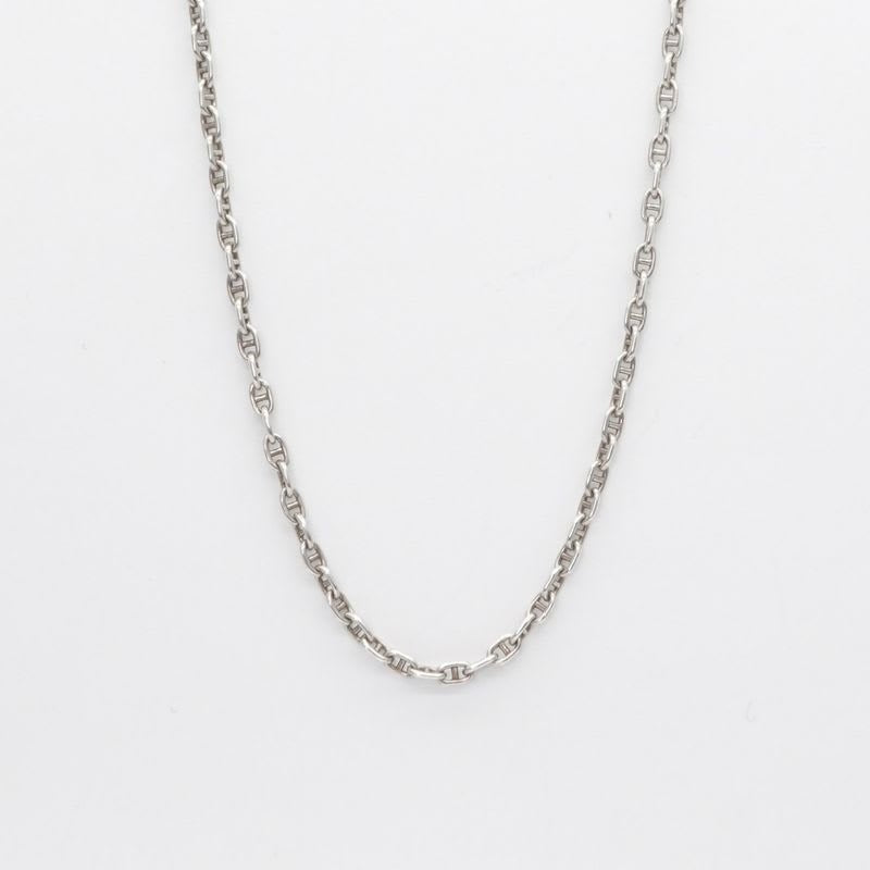 Hermes Serie Necklace Pendant Choker 925 Silver Mini Chaine D'ancre