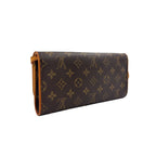 Louis Vuitton Pochette Twin GM Monogram Leather Brown Shoulder Bag Gold — view 2