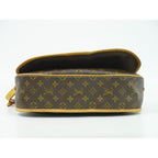 Louis Vuitton LV Menilmontan MM Monogram Shoulder Bag Pochette Brown — view 3