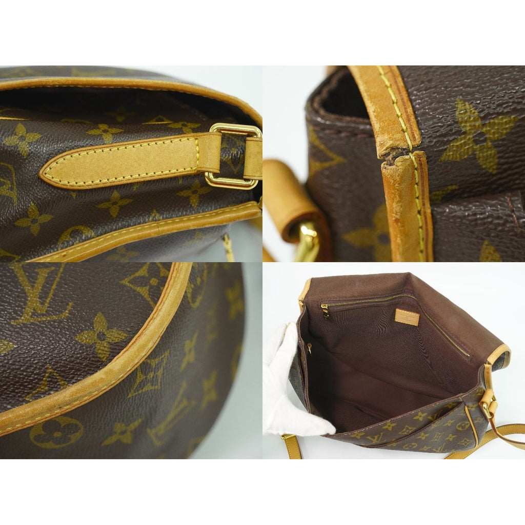 Louis Vuitton LV Menilmontan MM Monogram Shoulder Bag Pochette Brown — view 7
