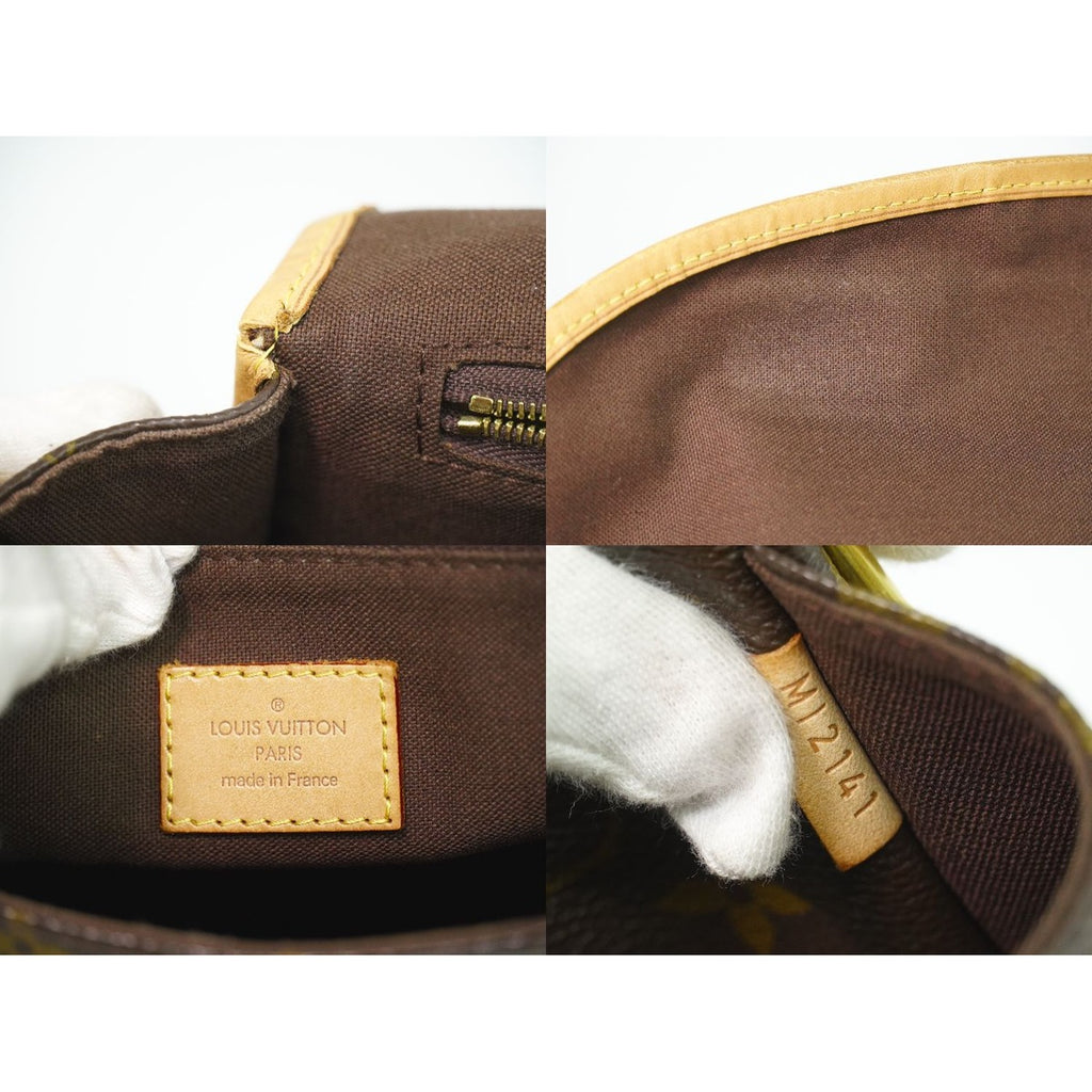 Louis Vuitton LV Menilmontan MM Monogram Shoulder Bag Pochette Brown — view 9