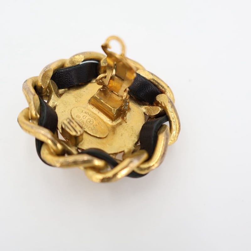 Chanel Coco Mark 29 Brooch GP and Leather Gold Scratch — view 8