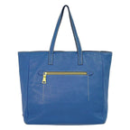 Prada Leather Shoulder Bag Tote Blue