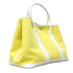 Hermes Tote Garden Party PM Toile Officier Yellow White Silver — view 2