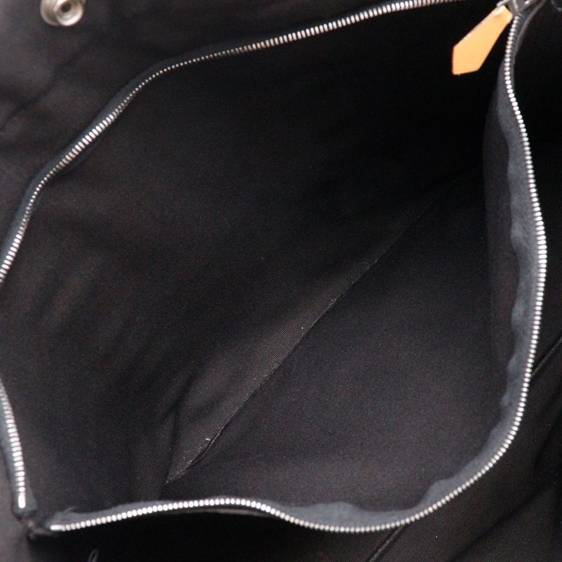 Hermes Fourre Tout MM Tote Bag Cotton Canvas Black Handbag — view 7