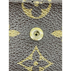 Louis Vuitton Monogram Portefeuille Emilie Zipper Long Wallet Brown — view 8