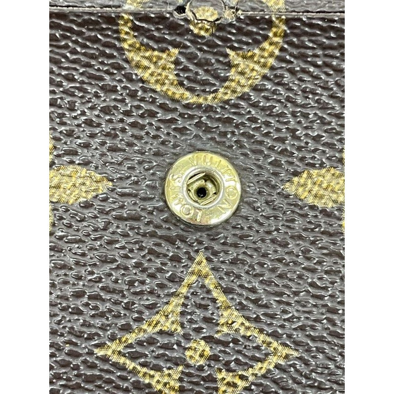 Louis Vuitton Monogram Portefeuille Emilie Zipper Long Wallet Brown — view 8