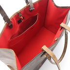 Louis Vuitton Tote On The Go GM Canvas Beige Brown — view 3