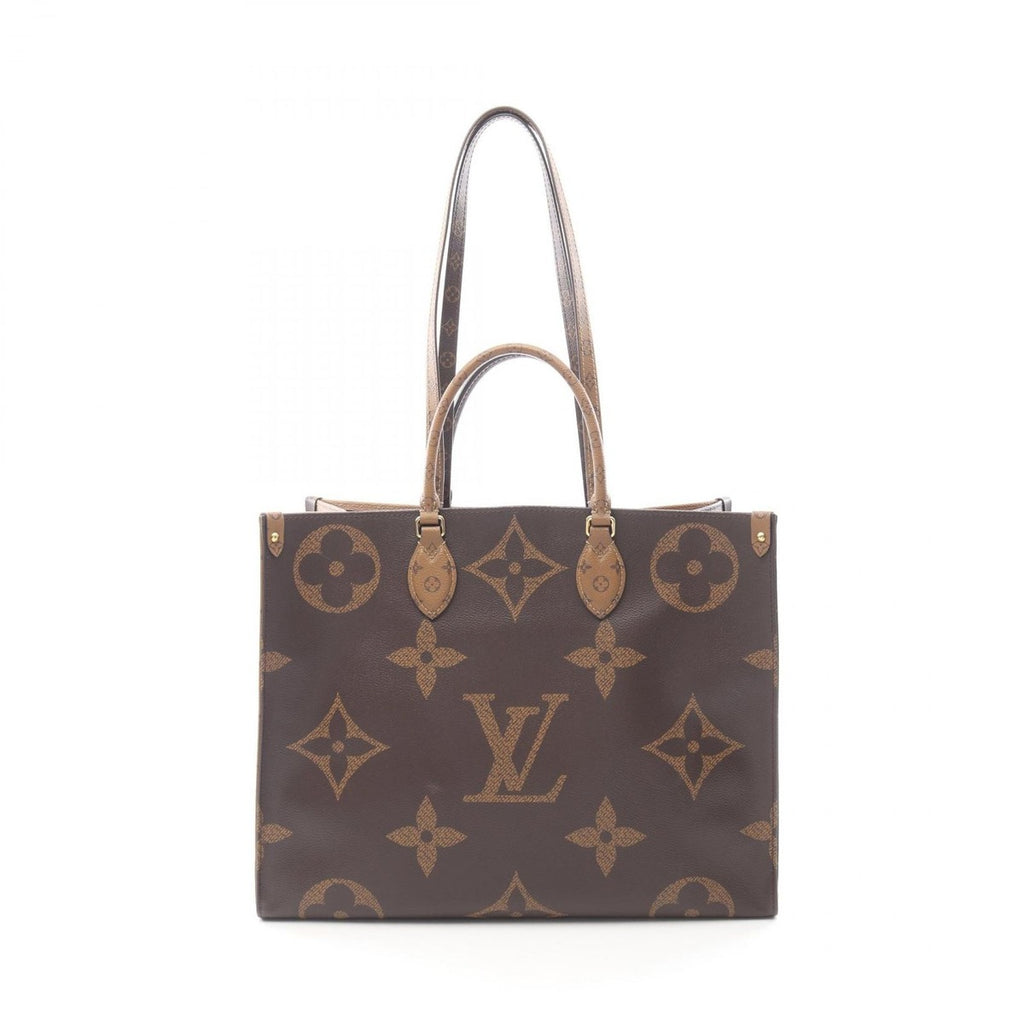 Louis Vuitton Tote On The Go GM Canvas Beige Brown