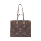 Louis Vuitton Tote On The Go GM Canvas Beige Brown
