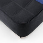 Chanel Chocobar Chain Shoulder Satin Blue Bag — view 6