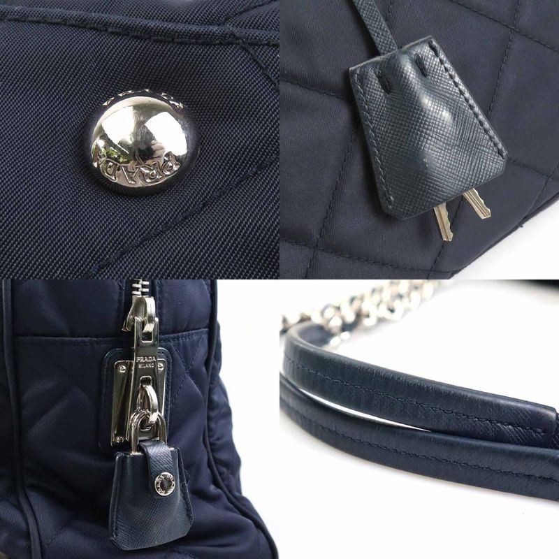 Prada Shoulder Navy Bag — view 9