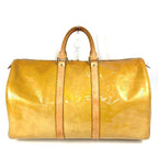 Louis Vuitton Boston Bag Mercer Monogram Vernis Canvas Beige