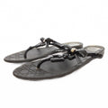 Dior Sandals D Logo Ribbon 36 Black