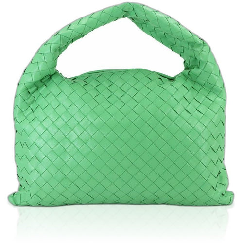 Bottega Veneta Intrecciato Pop Small Shoulder Bag Leather Green