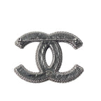 Chanel CC Logo Tweed Brooch — view 2
