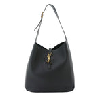 Saint Laurent le 5 a 7 Soft Large Shoulder Bag Leather Black