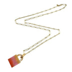 Hermes Amulet Cadenas Necklace — view 2