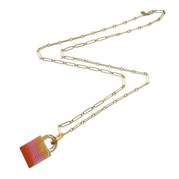 Hermes Amulet Cadenas Necklace — view 2