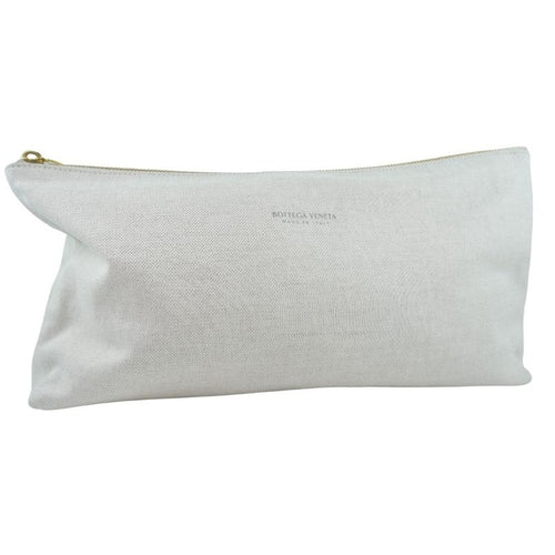 Bottega Veneta Bag-in Bag Canvas Beige Pouch