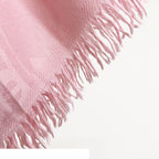 Hermes New Libris Shawl Pink Cashmere Silk Scarf — view 3
