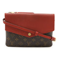 Louis Vuitton Monogram Twice Shoulder Bag Pochette Crossbody Threes Red