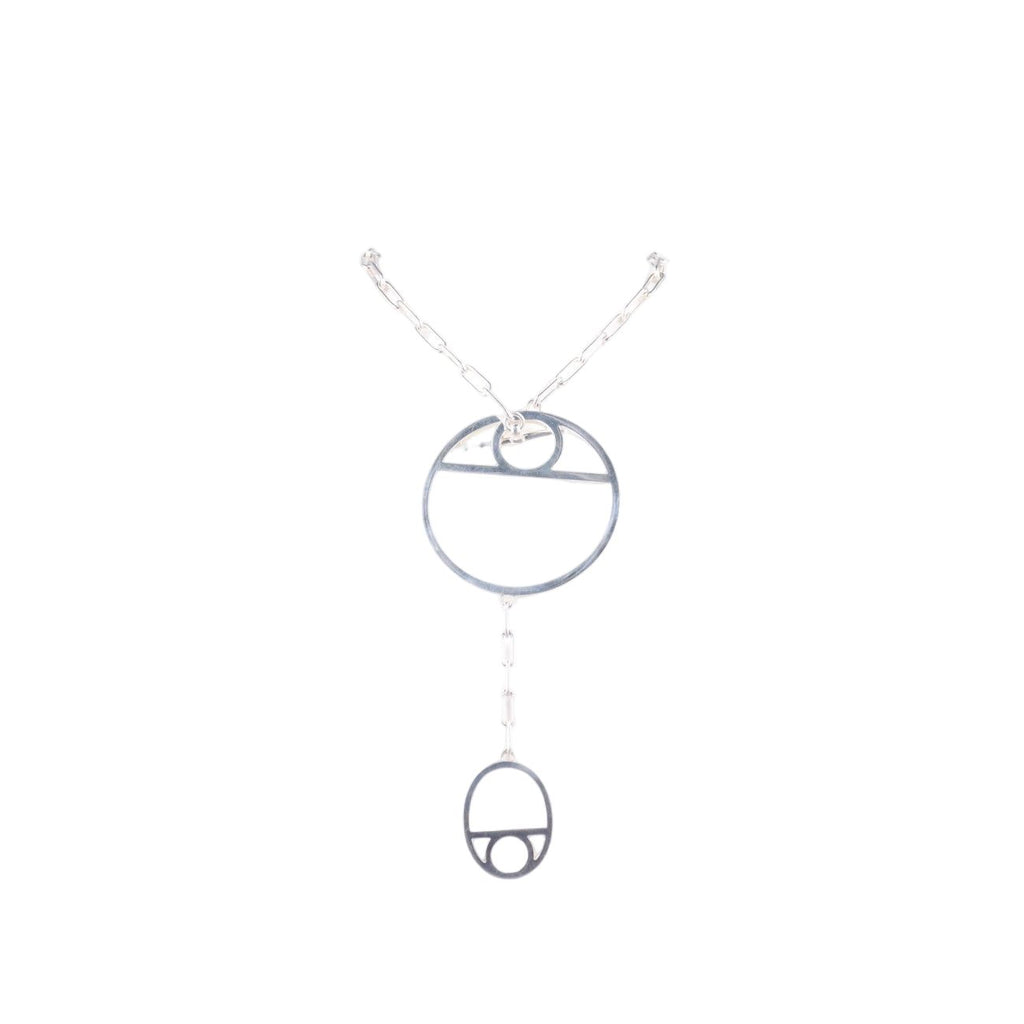 Hermes Chaine D'ancre Game Silver Necklace
