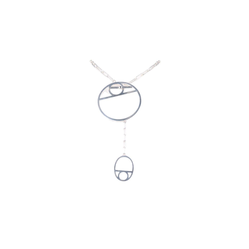 Hermes Chaine D'ancre Game Silver Necklace — view 2