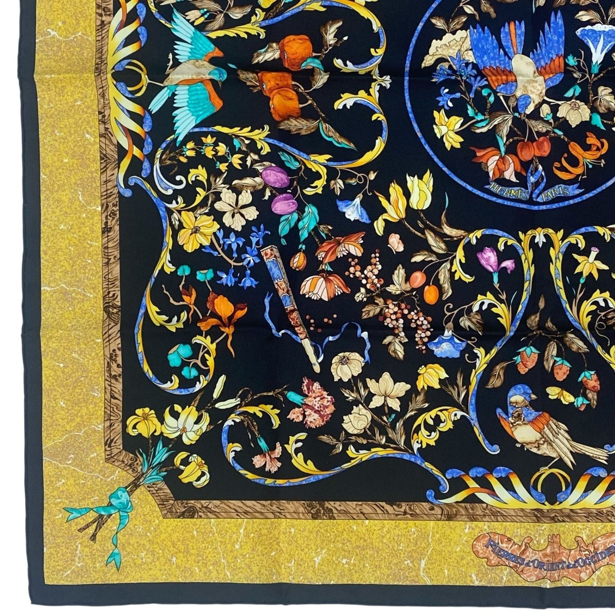 Hermes Carre 90 Pierres D' Orient Et Occident Oriental Stone and Western — view 5