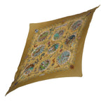 Hermes Scarf Pleated Silk les Quatre Saisons Four Seasons Yellow — view 2