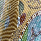 Hermes Scarf Pleated Silk les Quatre Saisons Four Seasons Yellow — view 7