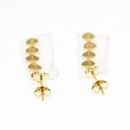 Celine Earrings Heart Logo Gold Color Pair Accessories Small Items — view 6