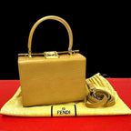 Fendi Logo Hardware Epi Leather 2-Way Mini Shoulder Bag