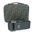 Fendi Shoulder Bag Zucca Mini Travel 7 Va552 Gray Black Canvas Leather