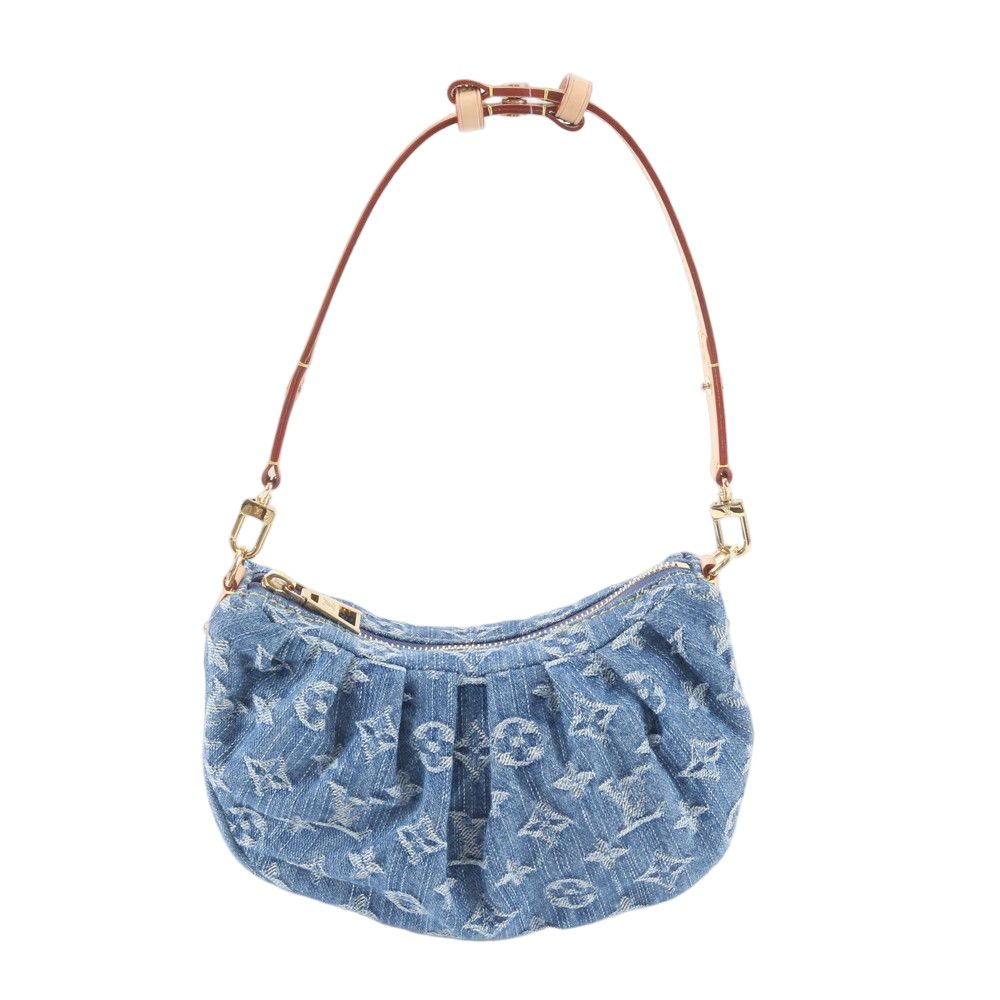 Louis Vuitton Monogram Denim Pochette Barre 2-Way Shoulder Bag Hand — view 2