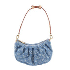 Louis Vuitton Monogram Denim Pochette Barre 2-Way Shoulder Bag Hand — view 2
