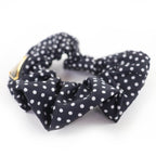 Prada Triangle Logo Plate Tessuto Dot Pattern Scrunchie Hair — view 3
