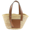 Loewe Basket Bag Small Bag Raffia Leather Beige Handbag
