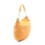 Dior Shoulder Bag Cannage Orange Leather — view 2