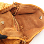 Dior Shoulder Bag Cannage Orange Leather — view 5