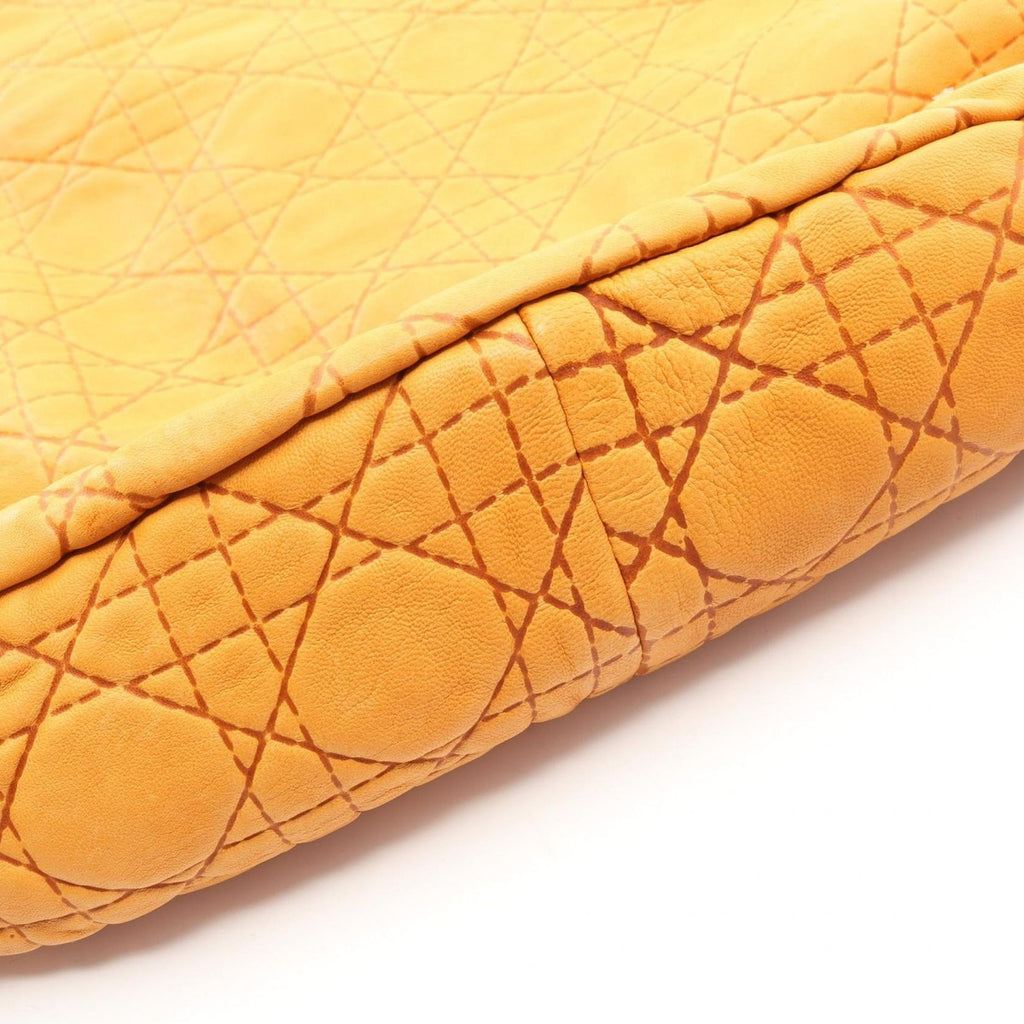 Dior Shoulder Bag Cannage Orange Leather — view 8