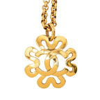 Chanel Vintage CC Logo Chain Necklace Gold Plated